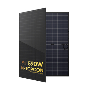 แผงโซลาร์เซลล์ UE N-Type Topcon 590w 600 วัตต์ 610W 630W โมโนโซลาร์เซลล์ 16Bb 182 ขายส่ง UE 144 เซลล์ 560-590W โมโนโซลาร์ - Product Image 1