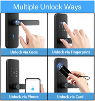 Cerraduras Inteligentes de Aluminio con Huella Dactilar y Bluetooth para Apartamentos, Personalizadas al por Mayor
