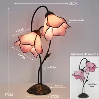 Luxueux classique Style européen rétro Style américain lampe de bureau fer moderne pour salon chambre église Table de chevet
