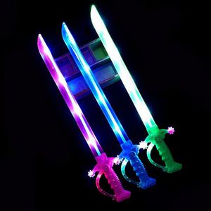 Dạ Quang thanh kiếm cảm ứng flash phun sơn thanh kiếm cá mập dao đồ chơi trẻ em âm thanh âm nhạc màu broadsword <span class=keywords><strong>Led</strong></span> đồ chơi - Product Image 5