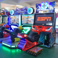 Dreamland Indoor game centre resort Snocross moto snow coin racing machine de jeu d'arcade simulateur vidéo