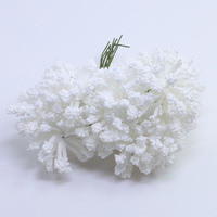 144 pièces de fleurs artificielles de gypsophile de haute qualité, en mousse, pour la décoration de la maison, du jardin, des fêtes et des mariages (Myosotis)