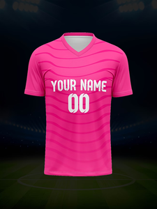 Kaos Klub Sepak Bola Kustom Pendek Bernapas Perlindungan UV Cepat Kering Poliester Sublimasi 3D Bordir Nama Nomor Warna Tim - Product Image 5