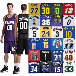 2025 haute qualité maille douce personnalisé Haliburton Wembanyama Rodman Doncic Morant jaune hommes panier balle chemise Kit <span class=keywords><strong>basket</strong></span>-ball maillot - Product Image 3
