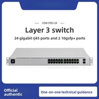 Commutateur 10 Gigabit pour UniFi USW-PRO-24 avec capacité de 10 Gbps, 24 ports RJ45, 2 ports SFP+ 10GE, QoS Full-Duplex
