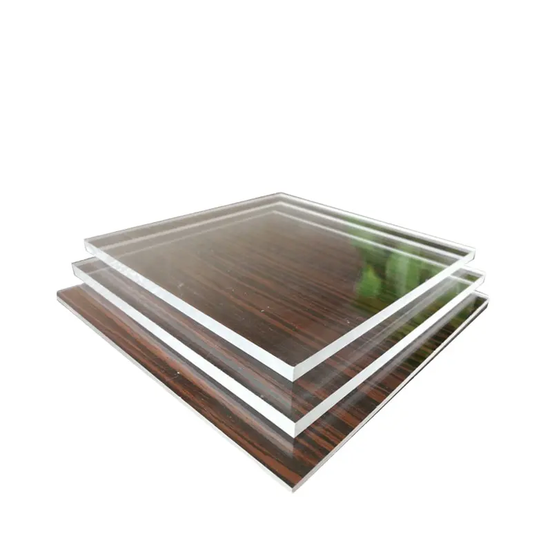 Feuille acrylique plexiglas 12x12 panneau carré (3mm) d'épaisseur, panneau de verre plexi coulé clair avec papier protecteur pour signe