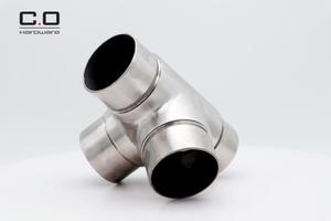 Khuỷu Nối Ống Khuỷu Tay 4 Cách Tee Khuỷu Tay Phụ Kiện Lan Can Lan Can Bằng Thép Không Gỉ - Product Image 4