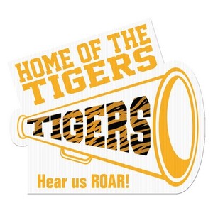 Hot-selling Outdoor Waterproof Megaphone Corrugated Vinyl Die Cut Yard Sign (24"x24") - Full Color - Product Image 2