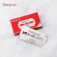 Lames de rasoir professionnelles double tranchant en acier inoxydable de qualité supérieure pour un rasage précis et sûr pour les barbiers (vente en gros)