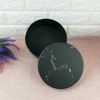Luxus benutzer definierte Gold Goldfolie runde Herzform Mutter Ich liebe U Rose Blumenstrauß Verpackung Black Flower Box