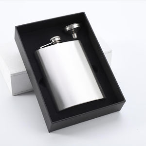 Flasque personnalisée en acier inoxydable de 6oz 8oz Hip cuir PU enduit Turquila <span class=keywords><strong>rhum</strong></span> whisky ensemble de flacons cadeau de mariage d'affaires - Product Image 6