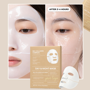 Maschera Viso Idratante e Restringente Pori OEM ODM |   Glass Skin Effetto Rugiada Senza Residui Peel Off |   Maschera coreana in tessuto al collagene per la notte - Product Image 1