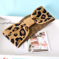 2025 élastique torsion arc tissu bandeau large léopard sport bandeau bandeau Spa soins de la peau maquillage bandeau pour laver le visage