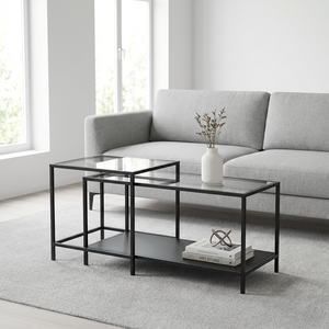 Modern Steel Center <strong>Table</strong> Movable Nesting <strong>Side</strong> <strong>Table</strong> <strong>Storage</strong> for Sofa Living Room Small Coffee <strong>Table</strong> Direct From Factory - Product Image 2