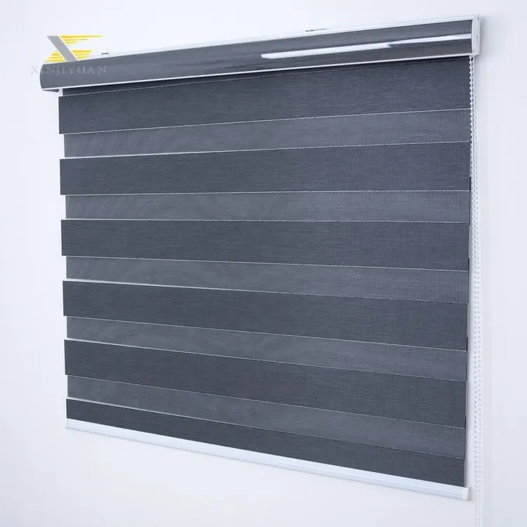 Manufacture 100% Polyester Waterproof Blackout Window Roller Shades Zebra Blinds Fabrics for Home