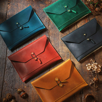Sacoche pour ordinateur portable en cuir véritable, 28x19.5cm, pochette PC en cuir de vachette