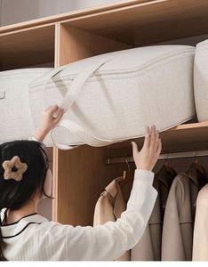 Bathroom Quilt Storage Bagbedroom Furniture Storage Bagliving <b>Room</b> Quilt Storage Baghome Furniture Storage Bagbedroom Quilt - Product Image 3