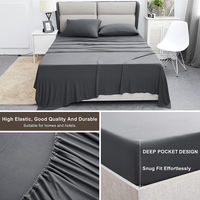 Ensembles de draps King Size nouveau design literie vente en gros ensembles de draps en microfibre draps