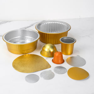 2000 pièces 54mm couvercles en feuille d'<span class=keywords><strong>aluminium</strong></span> compatibles avec les <span class=keywords><strong>capsules</strong></span> Vertuo Gold Film thermoscellable couvercle de joint en feuille pour capsule de café expresso - Product Image 6