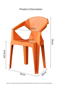Sedia da Esterno Impilabile in Plastica PP per Giardino, Cortile, Bordo Piscina ed Eventi all'Aperto - Product Image 2