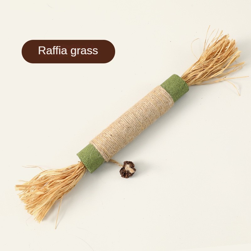 Raffia Catnip Stick