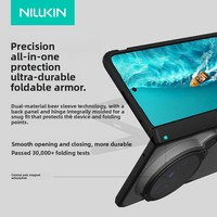 Étui de téléphone portable magnétique Nillkin Super Frosted Shiled Prop pour Vivo X Fold 6 avec protection de l'appareil photo et béquille