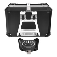 TCMT 65L Top Case en Aluminium, Boîte de Rangement Arrière, Coffre Compatible avec Harley Yamaha BMW Honda, Pièces Universelles pour Moto XX-459-B