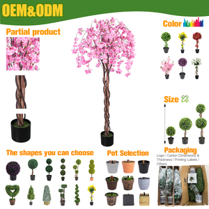RUOPEI Árbol de Flores de Cerezo Artificial, Árbol de Sakura Rosa Artificial, Sin Olor, Planta Artificial con Flores para Decoración de Interiores, Exteriores, Hogar y Bodas - Product Image 2