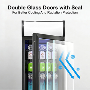 Vanace Fridge for Hotel Room Silent <b>Mini</b> Bar <b>Refrigerator</b> with Energy Saving - Product Image 4