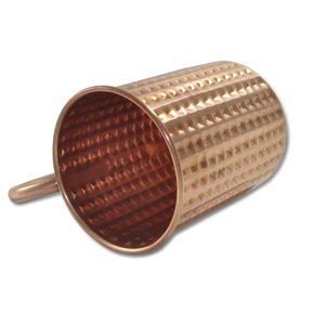 Taza de Moscú de cobre martillado en acabados dorados brillantes para utensilios de cocina, decoración, accesorios de barra, precio minorista al por mayor - Product Image 1