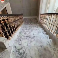 Marbre gris Calacatta du Brésil imperméable, découpé sur mesure pour escaliers, îlots de cuisine, comptoirs, revêtements de sol, projets hôteliers et de villas