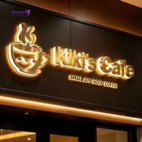 Lettres 3D en acier inoxydable personnalisées rétroéclairées par LED, halo inversé illuminé, logo mural pour entreprise, bureau, signalétique, étanche IP65, usage commercial