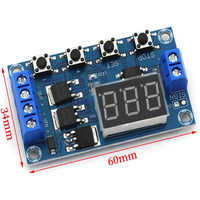Module de contrôle de temporisation numérique à double MOS LED 12V 24V DC, relais temporisé, déclencheur de cycle, interrupteur de temporisation, carte de circuit, module de contrôle de temporisation DIY