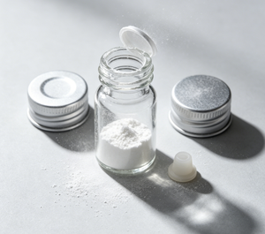 <b>Brushed</b> Matte Silver Aluminum Crimp Cap Clear Borosilicate Vials, Foam Tray Packed Mini Glass <b>Bottles</b> For Powder Sample Storage - Product Image 4