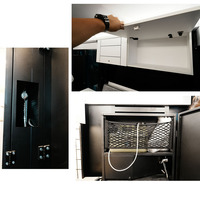 Kit de camping-car modulaire innovant et extensible complet, unités de camping-car escamotables, conception 2-en-1 cuisine et chambre à coucher à glissière