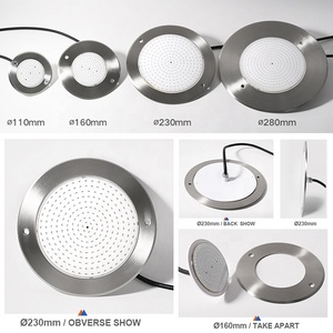 12 Volt màu xanh Slim 316 thép không gỉ không thấm nước IP68 hồ bơi đèn RGB chìm hồ bơi đèn LED dưới nước - Product Image 4