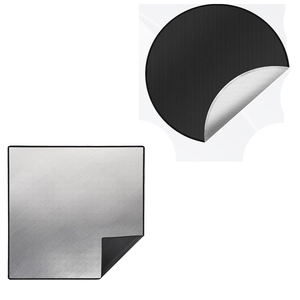 Tapis <span class=keywords><strong>de</strong></span> protection pour foyer extérieur épais, résistant à la chaleur, en <span class=keywords><strong>aluminium</strong></span>, silicone, fibre <span class=keywords><strong>de</strong></span> verre et coton - Product Image 4