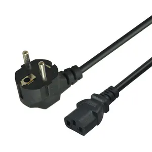 SIPU 3 Pin AC Power Cord IEC C14 EU Power Cable for Consumer Electronics