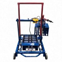 Machine manuelle semi-automatique pour la fabrication de blocs de béton creux, de pavés et de dalles en ciment, type Hourdis Smart Habiterra, 200, pour 1-2 personnes