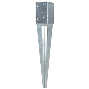 Clôture galvanisée robuste 75x75 Ancre à piquet en bois <span class=keywords><strong>Ancrage</strong></span> au sol en bois - Product Image 6