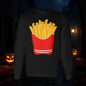 T-shirt à manches longues pour adulte, costume d'Halloween, frites, fast-food - Product Image 3