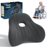 Coussin de siège pour soulager les douleurs du coccyx, coussin de chaise de bureau, coussin en mousse à mémoire de forme avec housse antidérapante pour un soutien doux sur la chaise