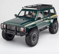 Voiture RC Rock Crawler 4x4 à l'échelle 1:10 avec servo 25KG, différentiel à double vitesse, verrouillage, engrenages métalliques et éclairage LED