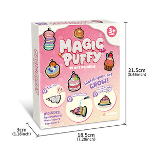 Kit de peinture texturée en mousse, éponges artistiques 3D, Aqua Puffs, Magic Puffy, peinture sensorielle pour tout-petits, peinture avec éponges artistiques - Product Image 6