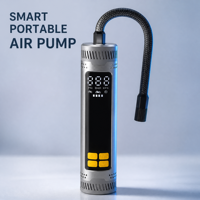 Portable Air Compressor Mountain Bike Tires 150PSI Electric Ball Pump for Car Motorcycle Basketball with SOS Emergency LED Light