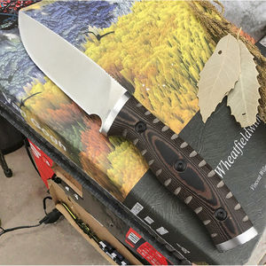 Couteau de chasse A48 DIY OEM pour l'extérieur, lame fixe 8Cr13Mov, fourreau Kydex, poignée G10, pour le camping et la survie - Product Image 2