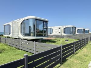 पर्यटन किराये के लिए स्मार्ट नेतृत्व प्रणाली और फोल्डेबल फर्नीचर के साथ पोर्टेबल मॉड्यूलर कैप्सूल घर - Product Image 2