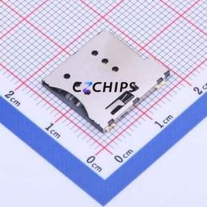 XKSIM-114 SIM Card Connector SMD Connector Self-Return Type Micro SIM Card Card Holder 1.35mm - Product Image 1