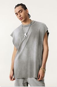 Canotta sportiva Hip Hop classica estiva da uomo 100% canotta in cotone Spray con scimmia senza maniche - Product Image 4