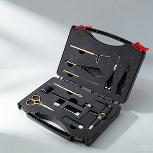 Kit d'outils <span class=keywords><strong>de</strong></span> montage <span class=keywords><strong>de</strong></span> mouches (10 pièces) avec assortiment <span class=keywords><strong>de</strong></span> morses et outils pour nymphes, mouches sèches, streamers d'eau salée – Ensemble complet pour la fabrication <span class=keywords><strong>de</strong></span> leurres <span class=keywords><strong>de</strong></span> pêche à la mouche - Product Image 3